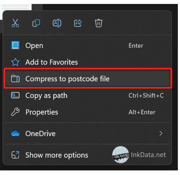 Windows 11 预览版新增压缩“邮政编码”文件选项 🤣🤣